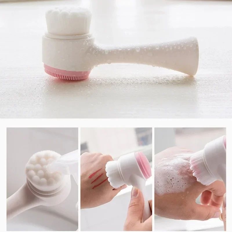 Brosse Nettoyante Double Face – Élimine Impuretés et Cellules Mortes