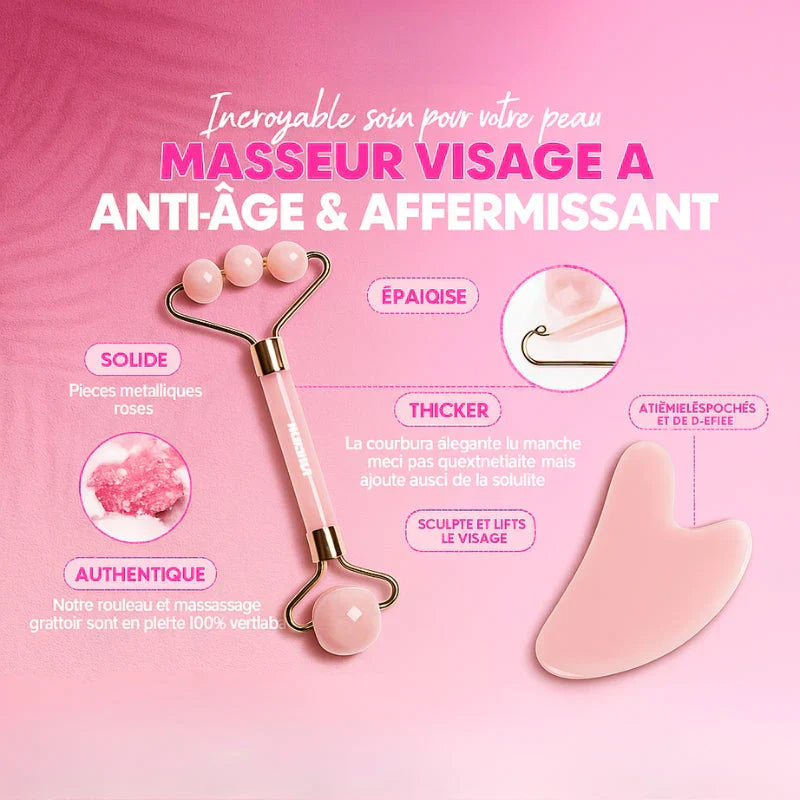 Rouleau de Jade et Gua Sha – Raffermissement et Drainage Lymphatique
