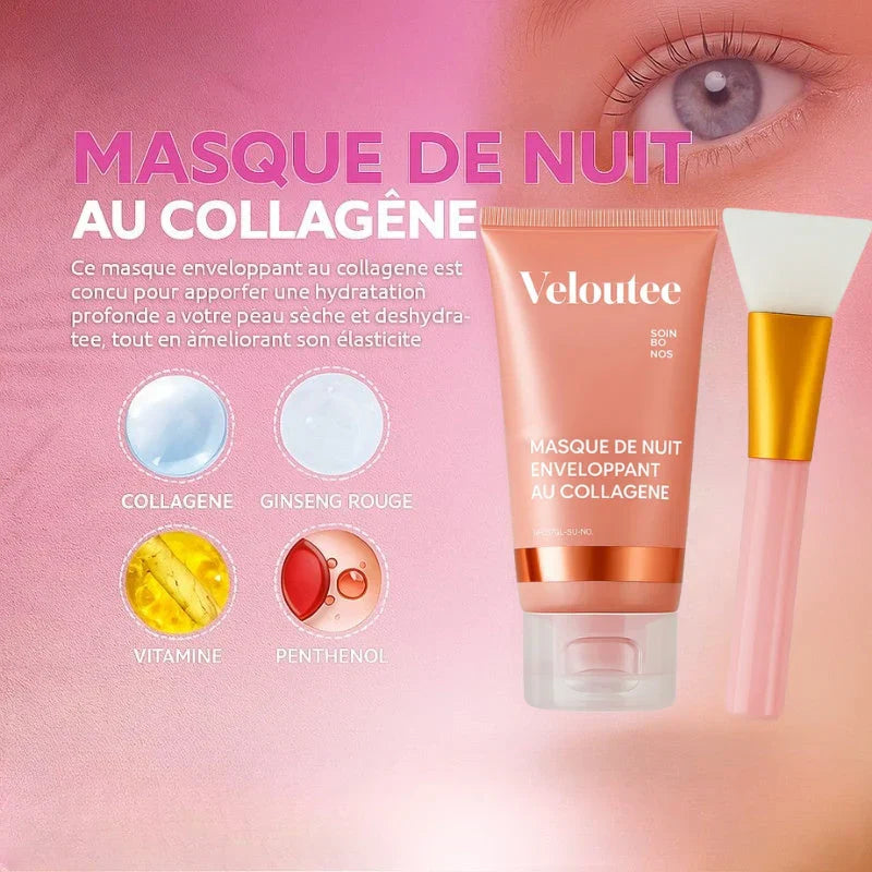 Uplissia Masque Collagène Nuit avec Pinceau